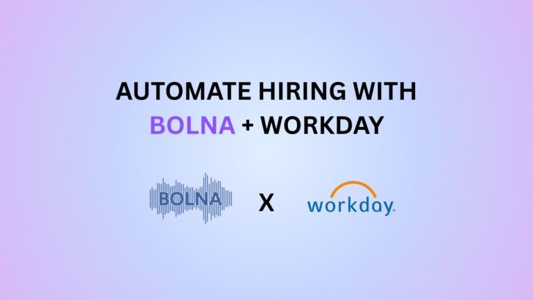 Bolna's Workday integration for hiring automation.